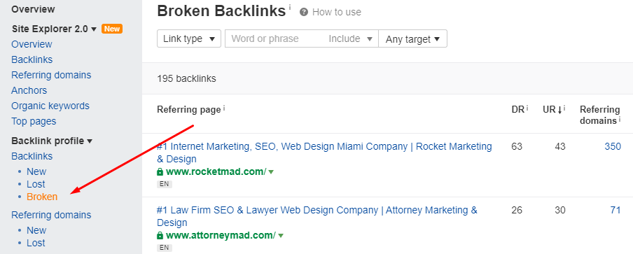 Broken Backlinks - B2B SEO Strategy